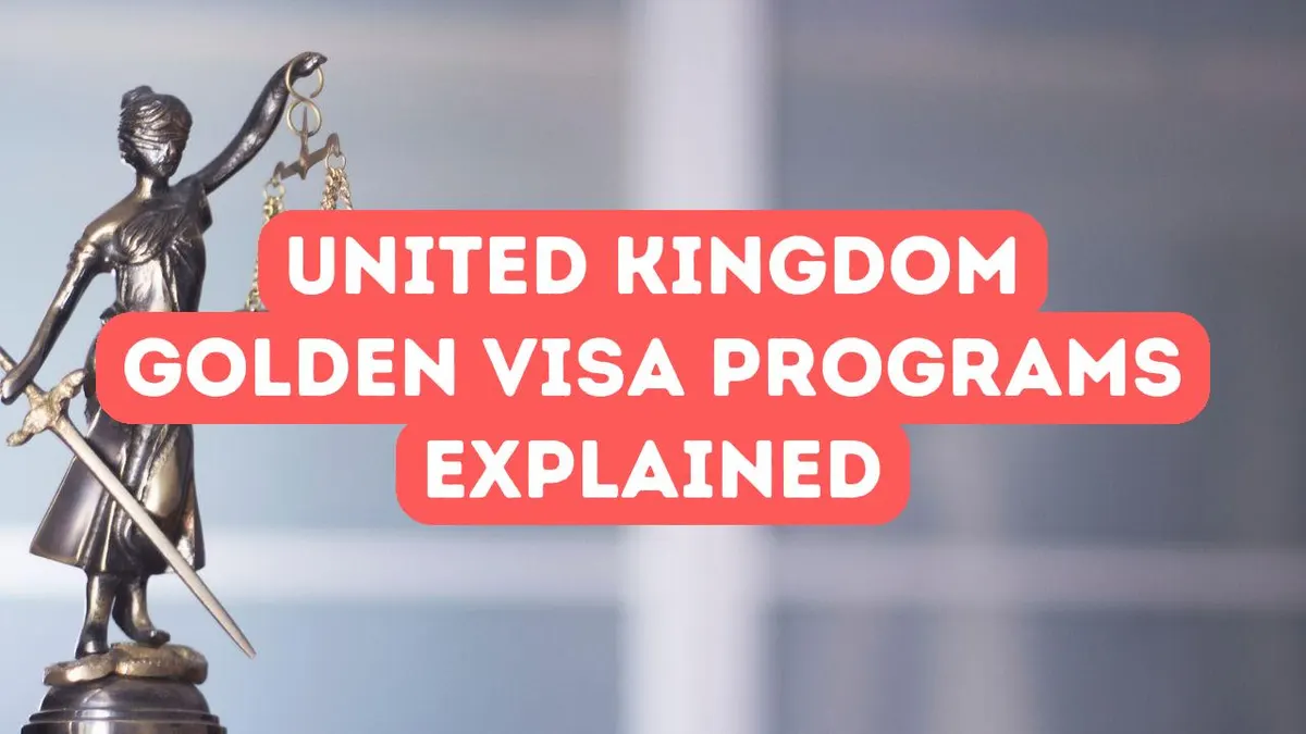 Programmes Golden Visa au Royaume-Uni expliqués